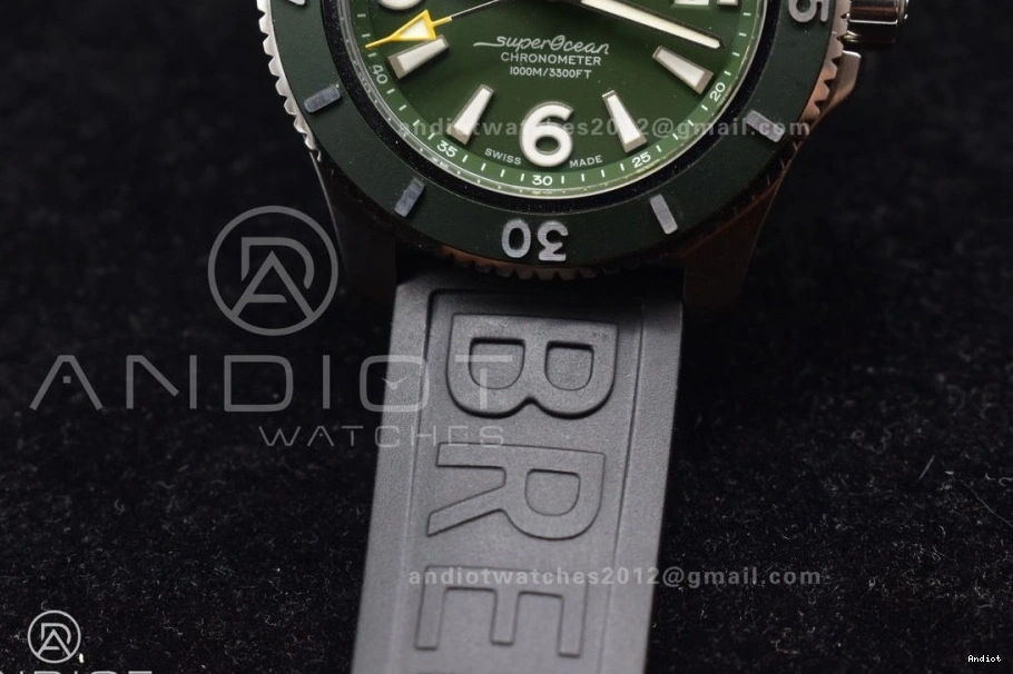 Edition TF Dial Superocean Black A2824 Green Strap Bezel Rubber Black 44 Best Automatic On Dark 1:1 0302